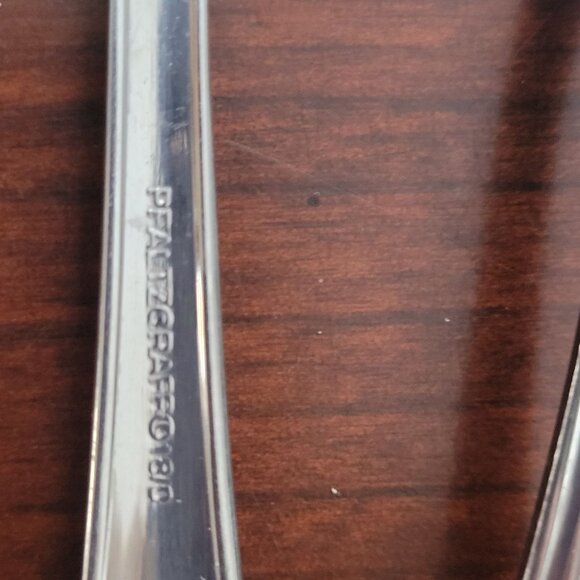 Pfaltzgraff Rose Embossed Stainless Steel Flatware Set - Picture 4 of 4